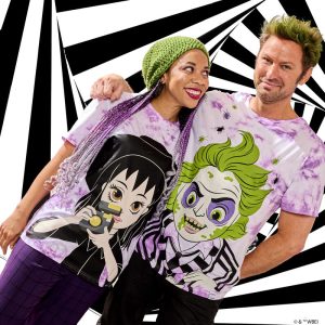 Beetlejuice & Lydia Deetz Reversible Tie-Dye Unisex Tee