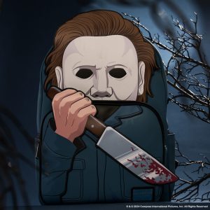 Halloween Michael Myers Cosplay Glow Full-Size Backpack