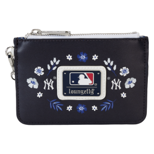 MLB New York Yankees Floral Card Holder Wristlet Clutch