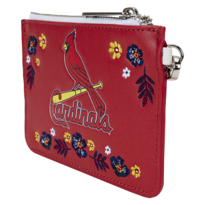 MLB St. Louis Cardinals Floral Card Holder Wristlet Clutch