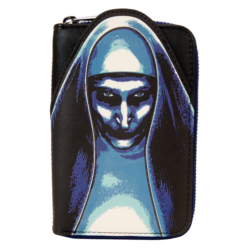 The Nun Cosplay Glow Zip Around Wallet