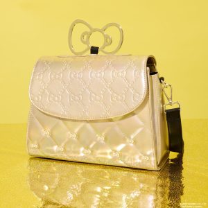 Sanrio Hello Kitty 50th Anniversary Metallic Gold Crossbody Bag