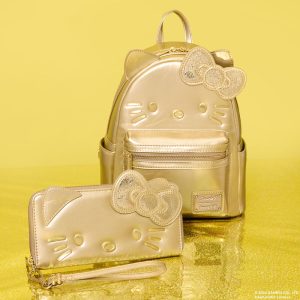 Limited Edition Sanrio Hello Kitty 50th Anniversary Gold Mini Backpack
