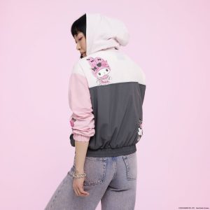 Sanrio My Melody & Kuromi Half-Zip Unisex Windbreaker Jacket