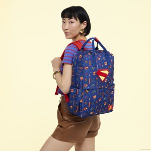 Superman All-Over Print Nylon Full-Size Backpack