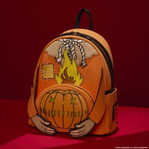 Trick ‘R Treat Flaming Pumpkin Head Sam Light Up Glow Mini Backpack