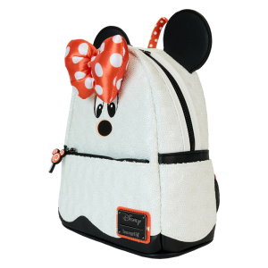 Limited Edition Minnie Mouse Ghost Costume Glow Sequin Mini Backpack