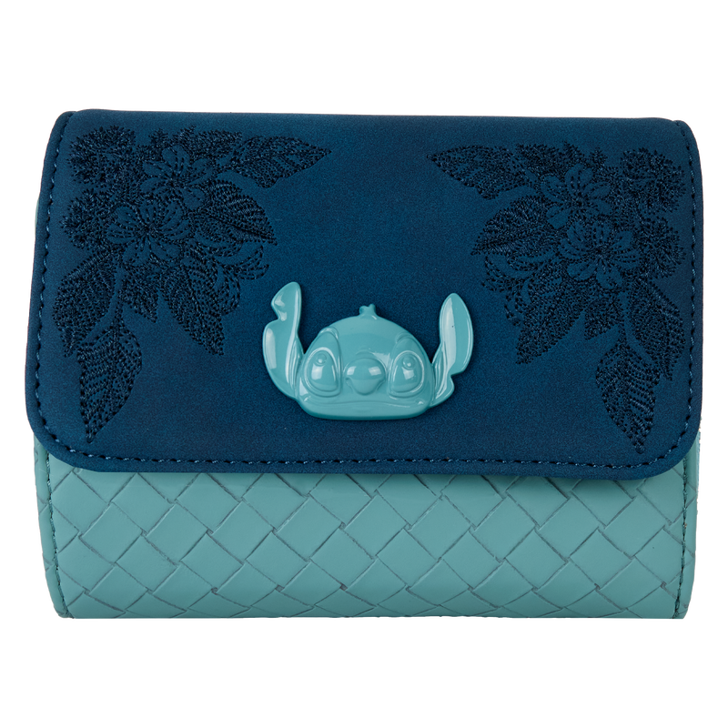 Stitch Embroidered Floral Wallet